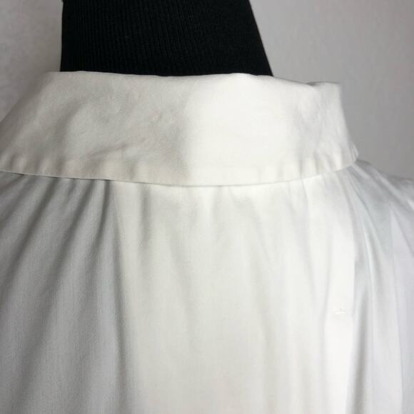 Lafayette 148 white sleeveless button down top size Medium - Picture 13 of 16